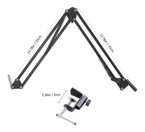 Soporte Para Micrófono Brazo Estudio Condenser Profesional