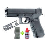 Pistola Aire Comprimido Glock 17 Gen 4 Blowback Co2 + Combo