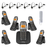 Kit Aparelho Telefone Ts 5120 Bina 5 Ramal E Ths55 Intelbras