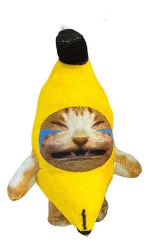 Colgante Kawaii Plátano Gato Plush Adorno De Mochila