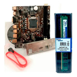 Kit Placa Mãe Lga 1155 Ddr3 I3 I5 I7 + Memoria Ram 8gb Pc3