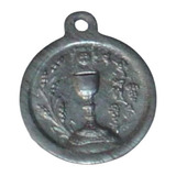 Medalha Sacra Pingente Primeira Comunhão 20mm. Aluminio  *