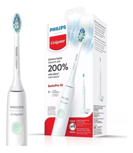 Escova De Dente Elétrica Colgate Philips Sonic Pro 10