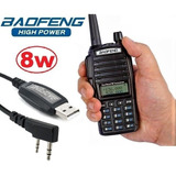 8w Radio Baofeng Uv-82 Hp Vhf/uhf + Cable Prog. M S I