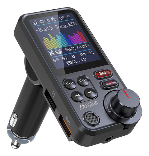 Transmisor Fm Bluetooth Para Reproductor De Música Mp3 Para