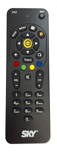 Controle Remoto Sky Livre Original Digitais S12 S14 M D40