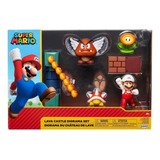 Supermario - Set Diorama Castillo De Lava