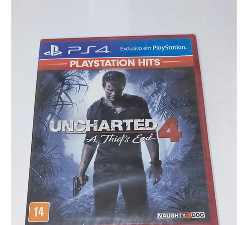 Jogo Ps4  Uncharted 4 Playstation Hits Nunca Usado Está Coás