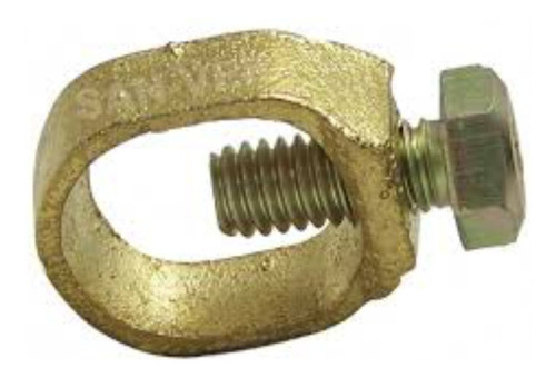 Conector Bronce Para Varilla Copperweld Polo A Tierra X 1pc 