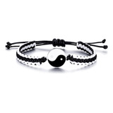 Vicima Pulseras Yin Yang Para Hombres Y Mujeres Pulsera Ajus