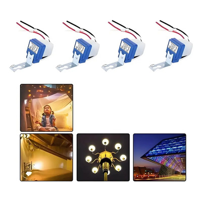 Pack 4 Fotocelda Sensor Luz Encendido Focos Lampara 110v 10a | MercadoLibre