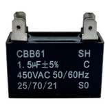 Capacitor 1.5 Uf Mf Cbb61 Minisplit Climas 450v