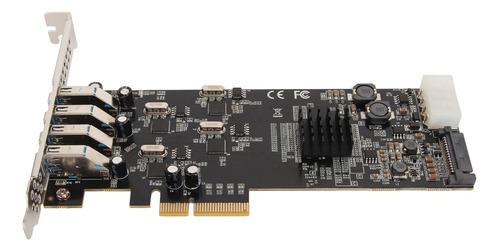 Tarjeta Pci Express Usb 3.0 De 4 Puertos Pcie Dedicated De 5