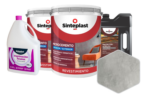 Recuplast Microcemento | Sinteplast | Kit Completo Para 20m2