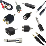  Kit Cabos E Adaptadores P2 P10 Rca J2 Extensor Extensão