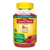 Nature Made B12 Extra Fuerte 3000 Mcg Con 60 Gomitas Sabor Cereza Y Vayas