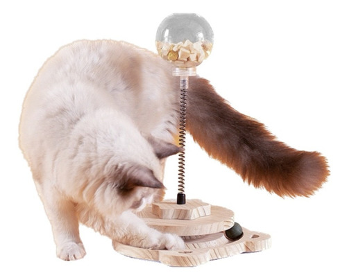 Juguete Interactivo Dispensador Comida Gato Mascota Pelota
