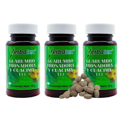 Pack 3 Té De Hierba Guarumbo Tronadora Y Guácima 100 Piezas | Meses sin interés