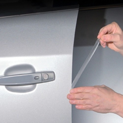 5 Frisos Adesivo Protetor 3d Transparente Quina Porta Carro