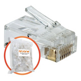 Fichas Rj45 Macho Cat 5e Crimpeadora Rj45 Cable Red Utp 100 Unid.