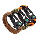 Brazalete Tactico Supervivencia Paracord  Brujula