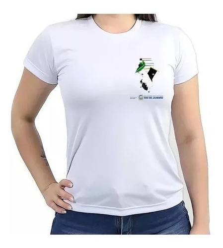 Camisa Camiseta Baby Look Uniforme Escolar Estadual Rj