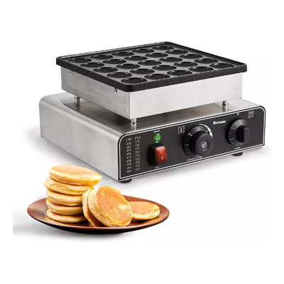 Maquina Eléctrica Industrial Mini Hotcakes Pancakes Waflera Plateado | Envío gratis