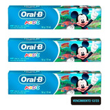 Oral B Kids Kit X3 Pasta Dental Fluor Niños Disney 50gr Vto.
