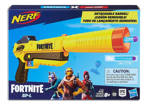 Nerf Fortnite Pistola Lanza Dardos Hasbro Original