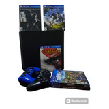 Ps4 Slim 500 Gb + 2 Controles + 5 Juegos