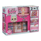 L.o.l Sorpresa Vitrina 3 En 1 Tienda Emergente + Una Muñeca 