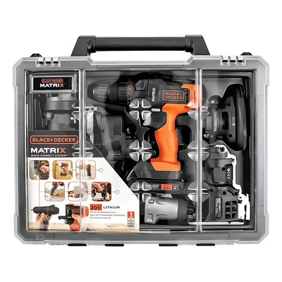 Combo Taladro 20v 6 En 1 B+d Matrix Mtx20k6a | Meses sin interés