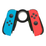 Soporte Handgrip Cargador Para Joycon Agarre Game Pad Iplay Color Negro