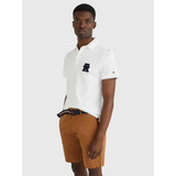 Polo Logo Monogram Th Blanco Tommy Hilfiger