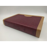 Biblia De Estudio Vida Plena, Tapa Piel Rojo/beige