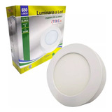 Artefacto Led 8w Redondo Para Aplicar Luzdía/luzcálida Tbcin