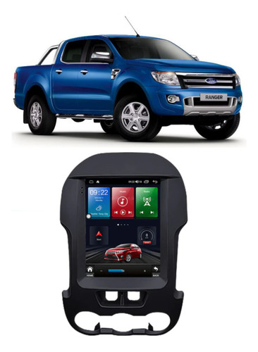 Multimídia Android Tesla Ford Ranger 2012-2015 4+64gb 