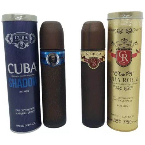 Perfume Cuba Shadow Masculino + Cuba Royal Importados 100 Ml