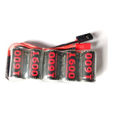 Pack Bateria 6v 1600mah Tipo Flat Com 2 Plugs Futaba E Jst