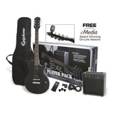 Guitarra Electrica EpiPhone Negra Ampli Fda Afinador Inc.