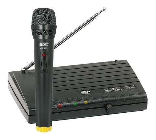 Skp Vhf-695 Micrófono Inalámbrico De Mano Vhf Para Karaoke.