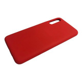 Case Silicona Para Samsung A50/a50s/a30s Unicolor Rojo