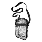 Bolsa Bag Transversal Em Pvc Cristal Alça Regulável 23x15x7