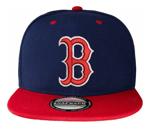 Gorro Snapback Visera Plana Boston Red Sox Mlb Bordado