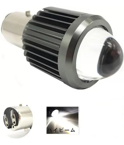 Lampara Cree Led Moto Con Lupa Bosh 9-85v 16w Blanca