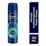Desodorante Nivea Men Fresh Ocean Spray Antibacterial 150 Ml