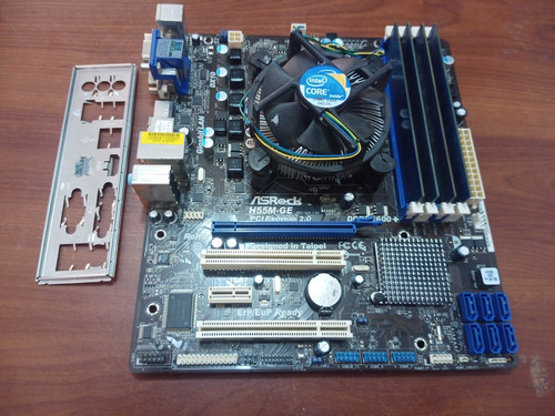 Tarjeta Madre Asrock H55m Ge, + Core I3, +8gb Ram