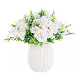 8pcs Flores Rose Decorativas Artificiales Para Boda Fiesta