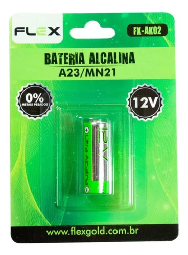 Bateria Alcalina Flex Cartela Com 1 Unidade 12v/23a