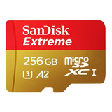 Micro Sd Sandisk Extreme 256gb Ideal Video 4k Dron Y Gopro